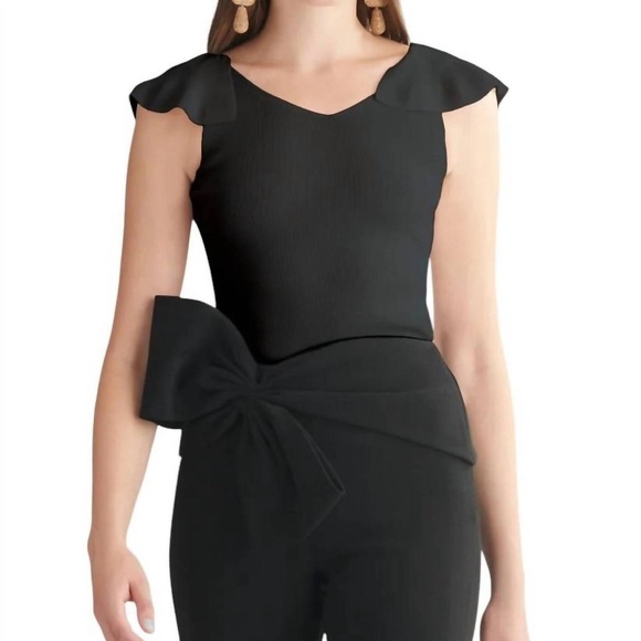 SACHIN + BABI Paige Top In Black - Picture 1 of 5